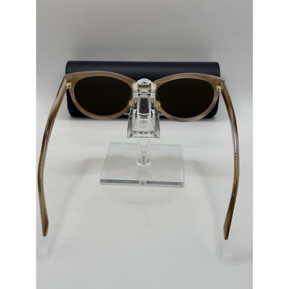 Warby Parker Yansley Sunglasses Translucent Beige Brown Lenses 52-19-142 main image 5
